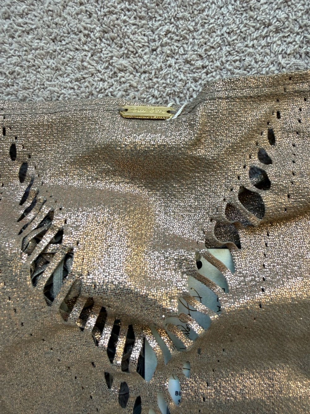 NEW - Beach Bunny - Indian Summer Top - COPPER BRONZE FRINGE - Picture 3 of 5
